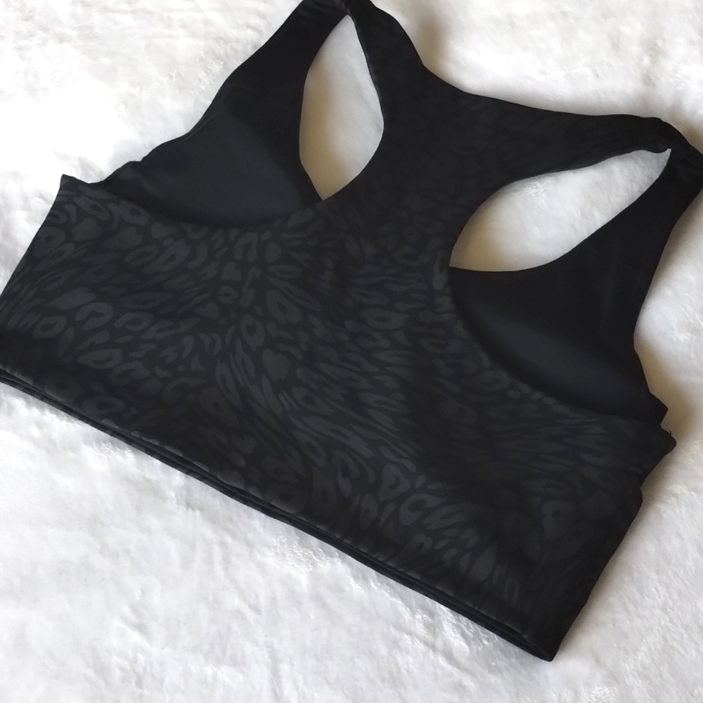 Ryderwear NWOT Rotation Black Leopard Sports Bra Large - Picture 7 of 10